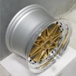 14/15/16inch 4*100/114.3 Black Polished Lip Gold Alloy Wheel Rim - Image 4