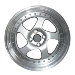 16/17/18inch PCD 5*100/112/114.3 Silver Polished Lip with Gold Rivets Deep Concave Jdmstyle Wheel Rims Sport Wheel Racing Wheels Rines Mag Wheels - Image 2