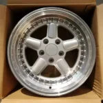 17-18 Inch 5 Holes Silver Rivet Aluminum Alloy Wheel Rims - Image 2