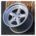 17-18 Inch 5 Holes Silver Rivet Aluminum Alloy Wheel Rims - Image 3