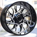 20*9j/20*10j/20*12j/22*12j/24*14 Rim Black Milling Window Chrome 4X4 Aluminum Alloy Offroad Wheels - Image 2