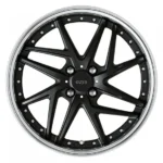21 22 Inch Gloss Black Forged Wheels with Brushed Aluminum Face for Suvs, PCD 5X112 5X114.3 5X120, Et 30 - Image 2