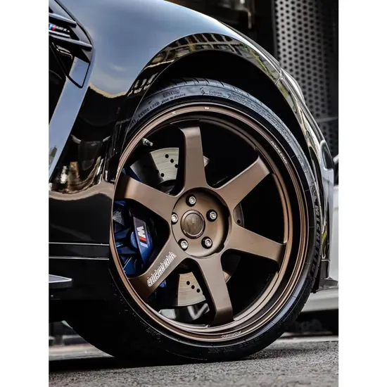 4 5 Te37 Style Black Bronze Silver Painting Aluminum Alloy Car Wheel Rim