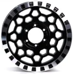 4X4 Off Road Car Wheel 5 Holes Black Beadlock Rim - Image 2