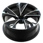 5-Holes Black Painting Replica Aluminum Alloy Passenger Car Wheel
