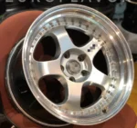 5 Holes Gold Rivet 18 19 Inch Black Machined Face Aluminum Alloy Car Wheels - Image 4