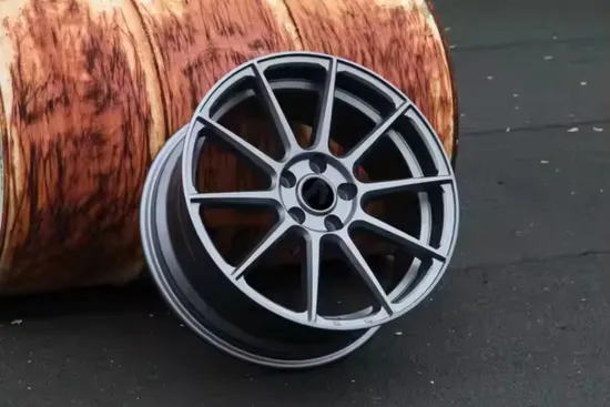 5 Holes New Type Black Rim Multiple Spokes Alloy Wheel for Aftermarket Car