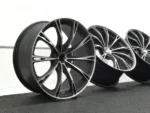 5 Holes R18 R19 Black Machined Gloss Black Car Wheel Rim Mag