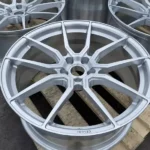 5 Holes Silver Forged Aluminum Alloy Car Wheel Rims - Image 2