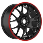 6X135/6X5.5/6X139.7 Black Red Tint Car Wheel OEM ODM