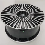 A356 Aluminum Alloy 6 Holes Black Machined Face Car Wheel Rim