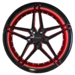 AC01 Gloss Black Red Inner Deep Concave Car Rim Alloy Wheels 19-22 - Image 3