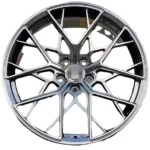 Aftermarket Wheel Rim Black Finished 5 Holes Car Wheel - Image 2