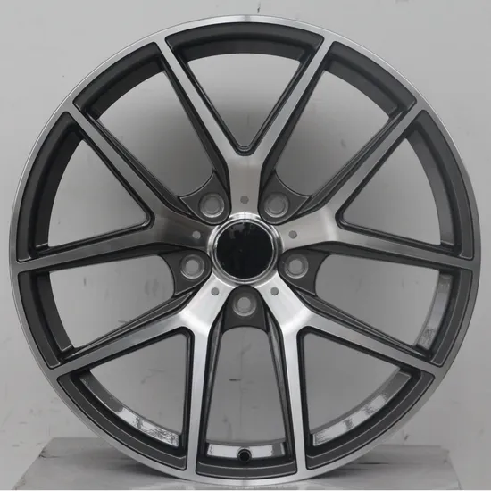 Auto Parts 5 Holes Silver Black Machined Car Wheel Suit for Racing Car