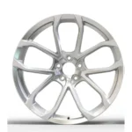 Auto Parts Car Wheel 5 Holes White Painting Aluminum Alloy Car Wheel Durable Car Wheel