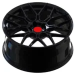 Black Alloy Wheels with Red Center 4X4 Steel Wheel 17inch Forged Rims - Image 3