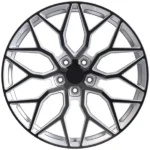 Black Alloy Wheels with Red Center 4X4 Steel Wheel 17inch Forged Rims - Image 4