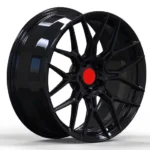 Black Aluminum Alloy Wheel: OEM/ODM Custom Cast Forged Flow Forming - Image 2