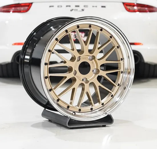 Black&Gold RS Lm01 Classic Japan 16 17 18inch 7j 8j Car Alloy Wheels