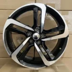Black Machine Face Aluminum Alloy Wheel Rims for Japanese Car - Image 2