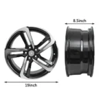 Black Machine Face Aluminum Alloy Wheel Rims for Japanese Car