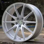 Black Machine Lip Silver Racing Wheel Rim 4/5 Bolt Patterns - Image 4