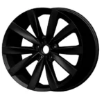Black Matte 5-Hole Aluminum Alloy Car Wheel Rims - Image 2