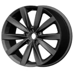 Black Matte 5-Hole Aluminum Alloy Car Wheel Rims