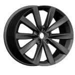 Black Matte 5-Hole Aluminum Alloy Car Wheel Rims - Image 3