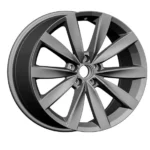 Black Matte 5-Hole Aluminum Alloy Car Wheel Rims - Image 4