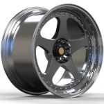 Black Polished Star Spokes 18 Inch Aftermarket Alloy Rims - Image 2