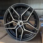 Black Silver Bronze 5 Holes Aluminum Alloy Car Wheels - Image 3