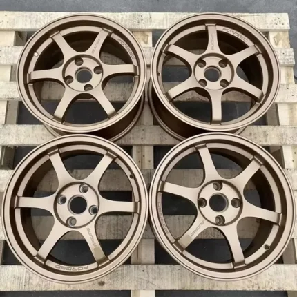 Bronze Painting Aluminum Alloy Car Wheel Rims Suit for Te37