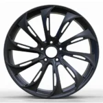 China 16-22 Inch 5/6 Holes Matt Black Custom Aluminium Alloy Wheels 5X114.3 5X139.7 - Image 2