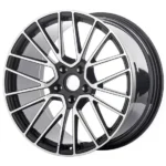 Classic Car Black Lightweight Aluminum Alloy Wheel Rims - Image 3