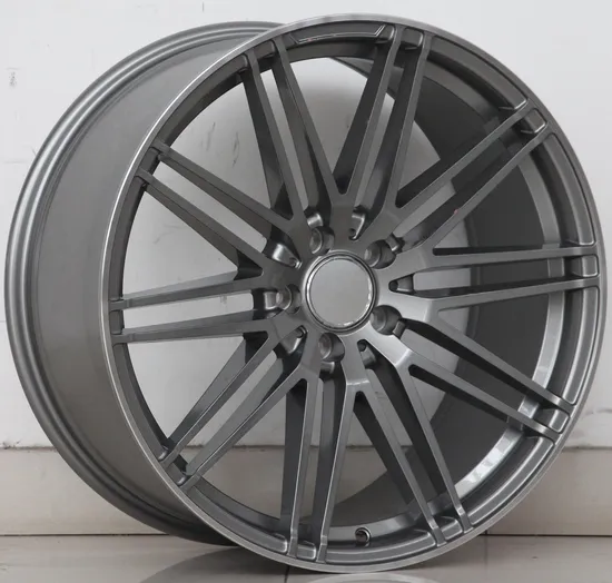 Classical Design 5 Holes Hyper Black Silver Aluminum Alloy Car Wheel