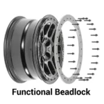 Classical Style off Road Car Wheel 6 Holes Alloy Car Wheel with Beadlock - Image 3