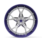 Concave 2-Piece Purple 5X120 5X114.3 17-24inch Alloy Rims Forged Polished Brushed Wheel