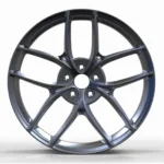 Concave 5 Spoke Grey Machine Face Aluminum Alloy Wheels - Image 4