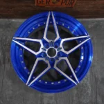 Oy17052 5x114.3 3 Piece Forged Aluminum Alloy Wheels Blue - Image 2