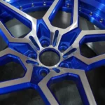 Oy17052 5x114.3 3 Piece Forged Aluminum Alloy Wheels Blue