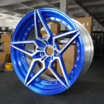 Oy17052 5x114.3 3 Piece Forged Aluminum Alloy Wheels Blue - Image 4