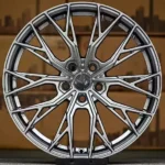 Customized Multispoke 20inch 5*114.3 Black Machine Face Aluminum Forged Alloy Passenger Car Wheels - Image 4
