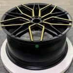 Customized Yellow Spokes 5*108 5*120 17-24inch Milled Letter Rims Car Alloy Wheels for BMW - Image 3
