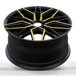 Customized Yellow Spokes 5*108 5*120 17-24inch Milled Letter Rims Car Alloy Wheels for BMW - Image 4