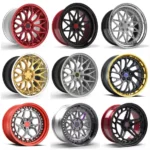Deep-Concave Alloy Car Wheel Staggered-Design Hub Polished Silver Chrome Spoke Alloy Rims - Image 4
