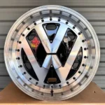 Deep Dish R16 4/5 Holes Polo Golf Black Machine Face Car Rim VW Design Aluminum Alloy Wheels - Image 2