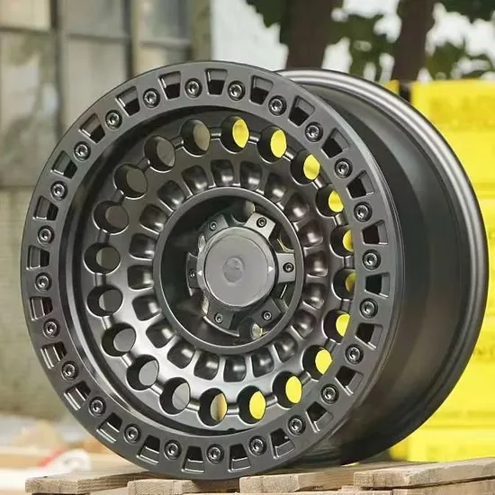 Durable 6 Holes Gunmetal Black Painting off-Road Car Wheel for 4X4 SUV