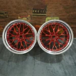 Forged Wheels 20 Inch 5X120 2 Piece Oy17054 Red Rim - Image 2