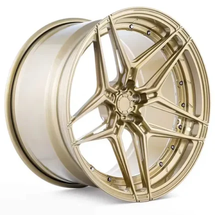 Golden Multi-Spoke Car Rims 5X112/5X127/5X130 18/19/20inch Deep-Concave Forged Alloy Wheels